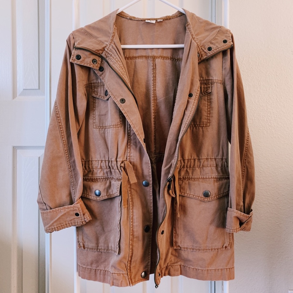 BP Mustard Hooded Utility Jacket